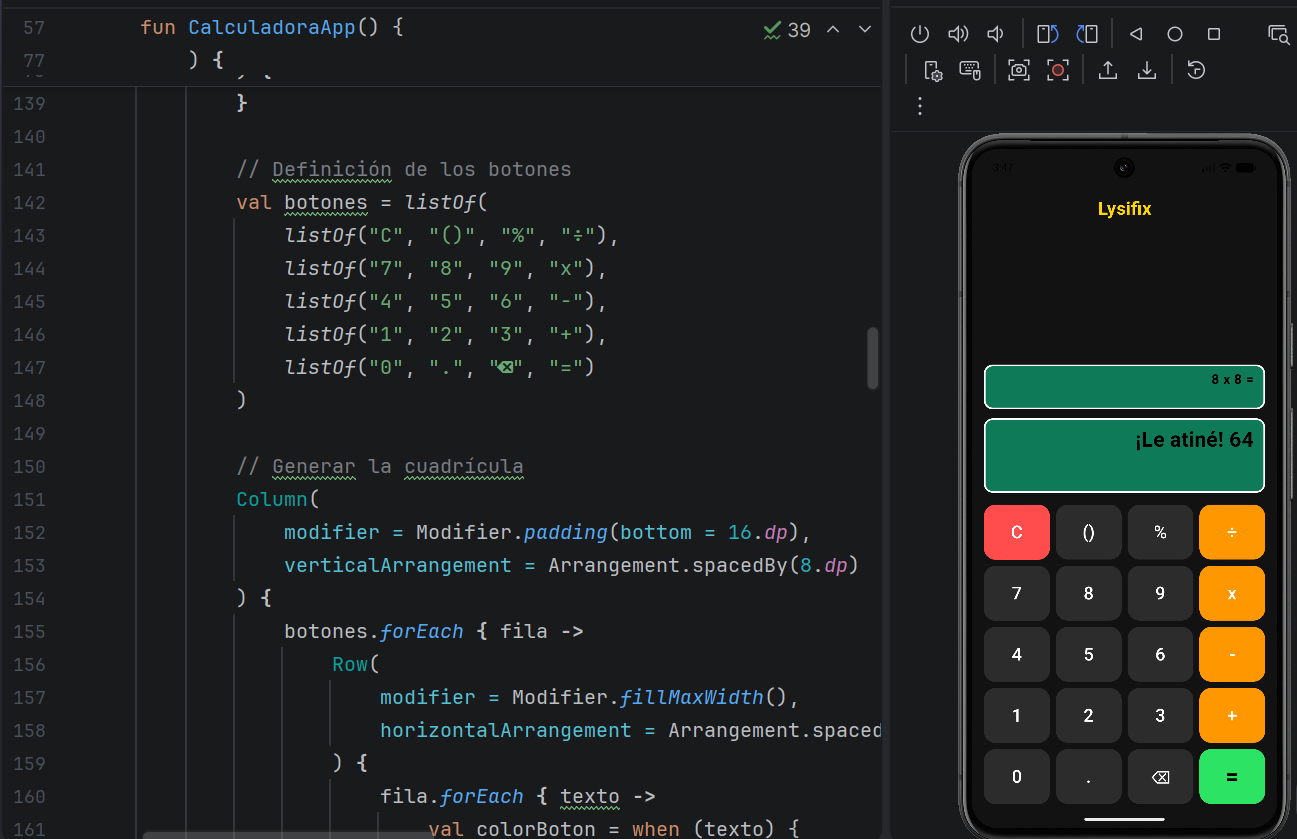 Calculadora Lysifix